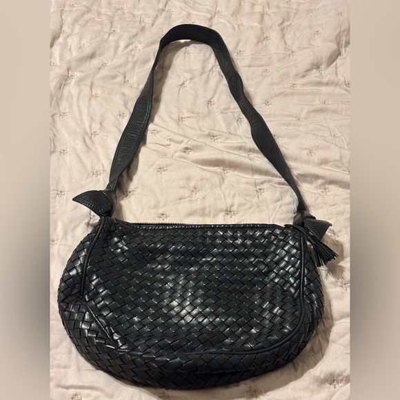 Bottega VenetaIntrecciato Leather Hobo Bag authentic
